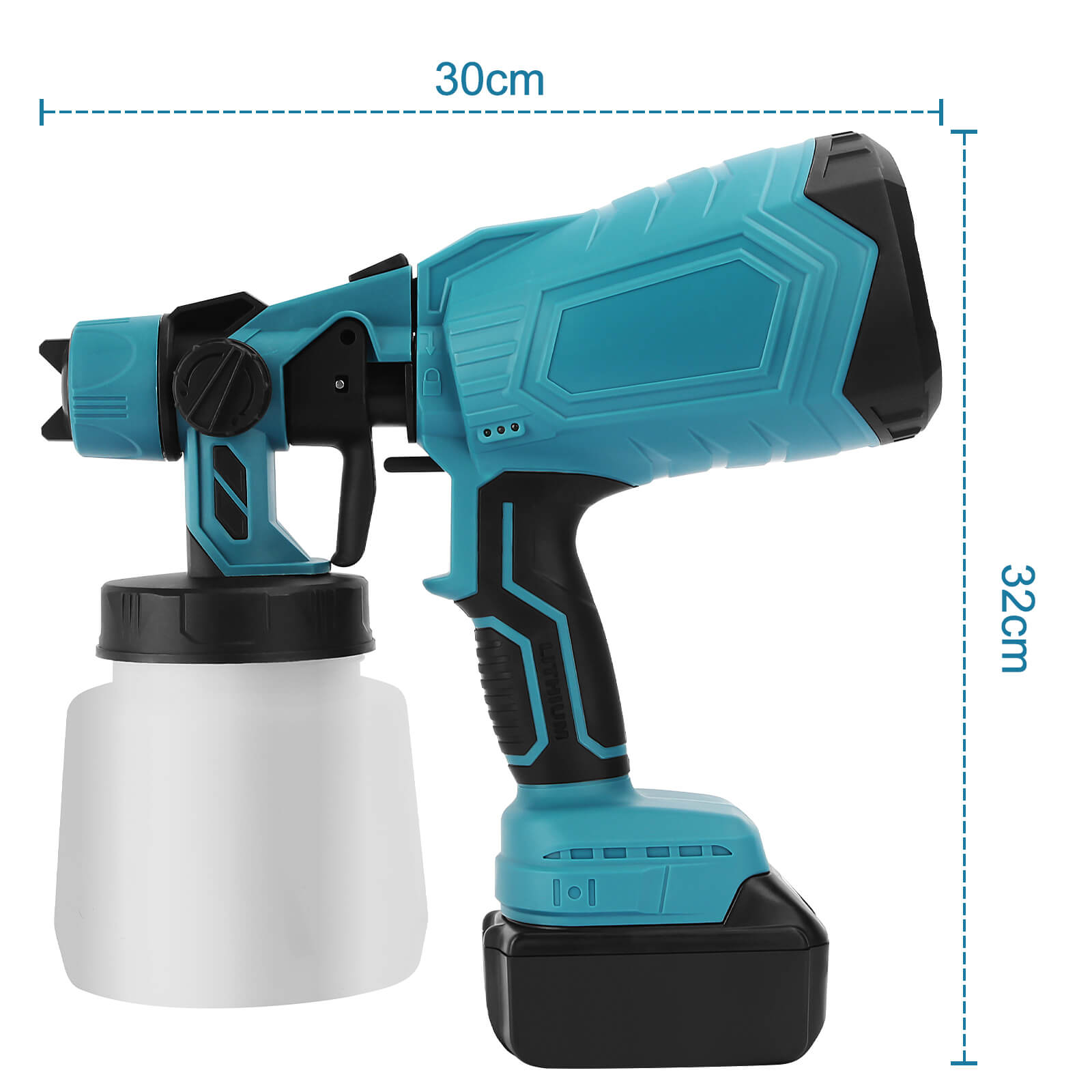 High-pressure Cordless Paint Sprayer with 2 Batteries – itoolmax