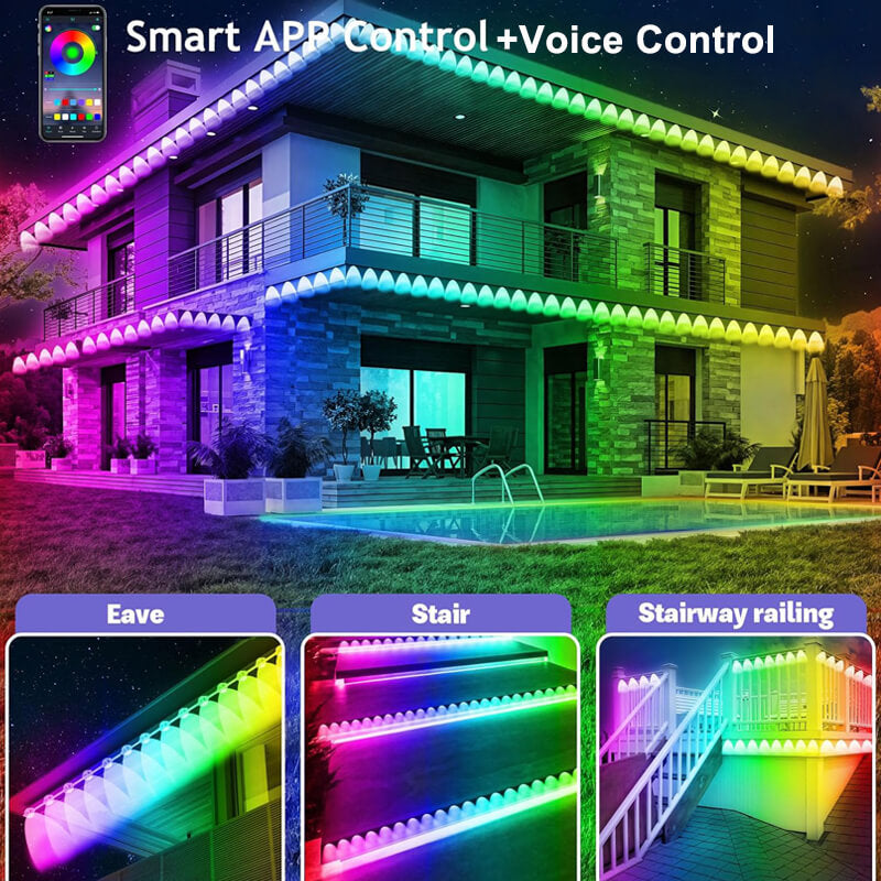 iToolMax Smart RGBIC Permanent Outdoor Lights