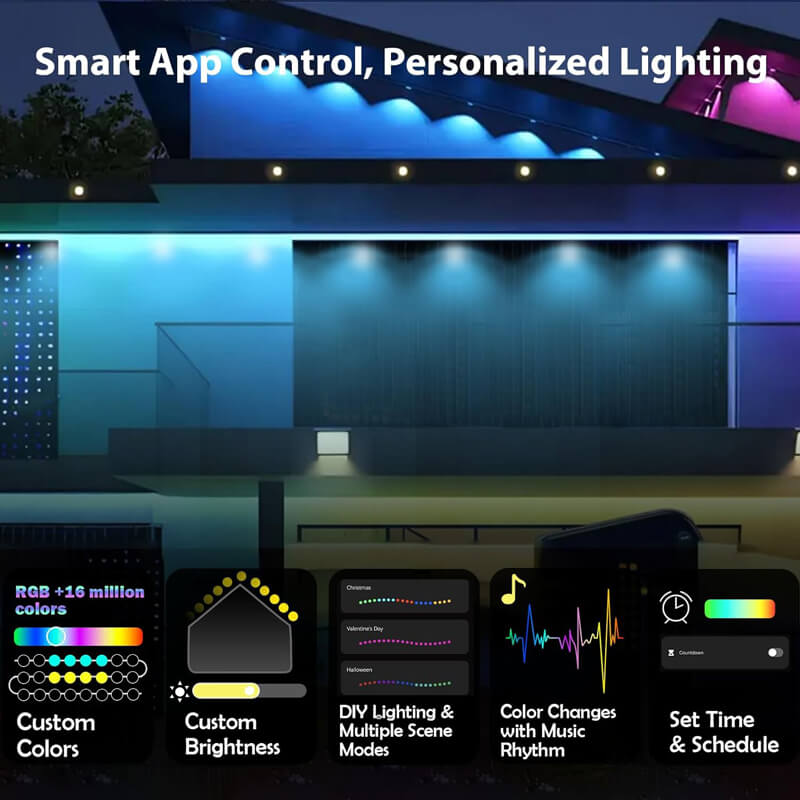 iToolMax Smart RGBIC Permanent Outdoor Lights