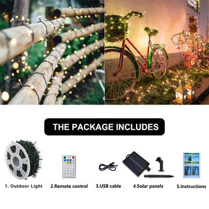 iToolMax 164FT Solar Outdoor Rope Lights