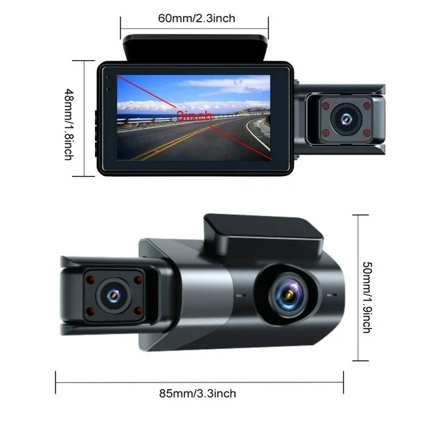 iToolMax 3 Channel Dash Cam