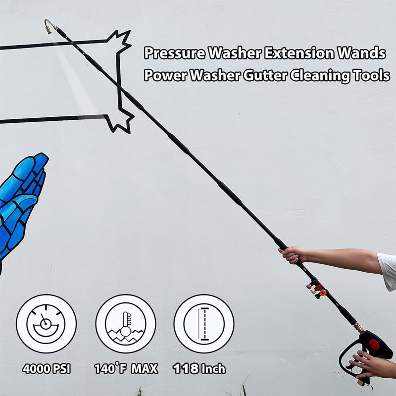 4000PSI Upgrade Pressure Washer Extension Wand