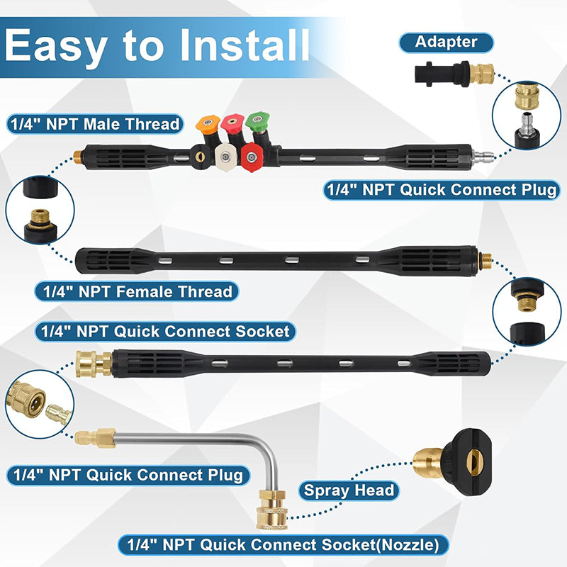 4000PSI Upgrade Pressure Washer Extension Wand