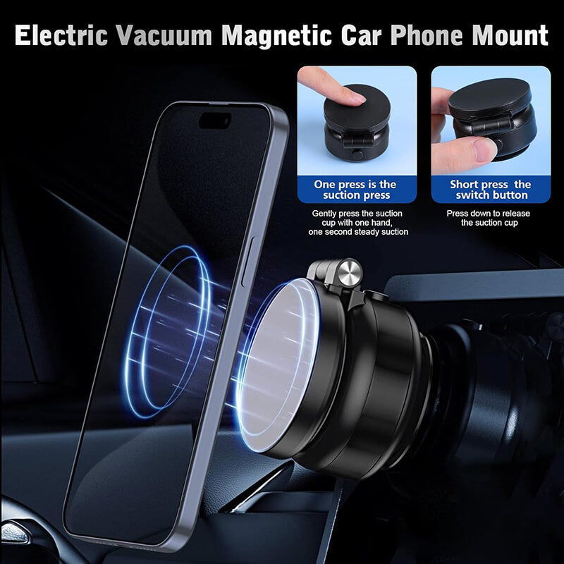 iToolMax Electric Vacuum Magnetic Car Phone Holder