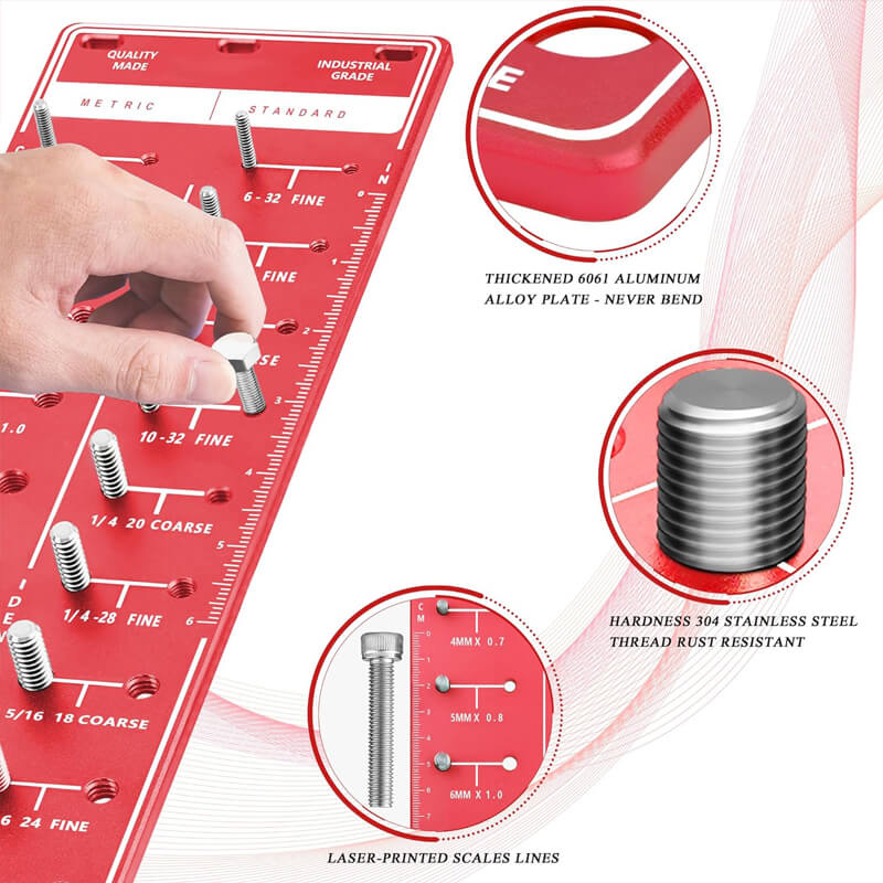 iToolMax Nut and Bolt Thread Checker