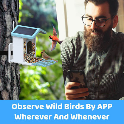 Solar Smart Bird Feeder with Camera