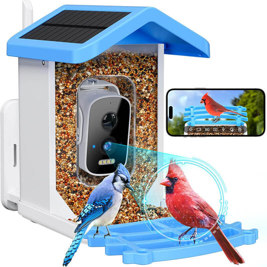 Solar Smart Bird Feeder with Camera