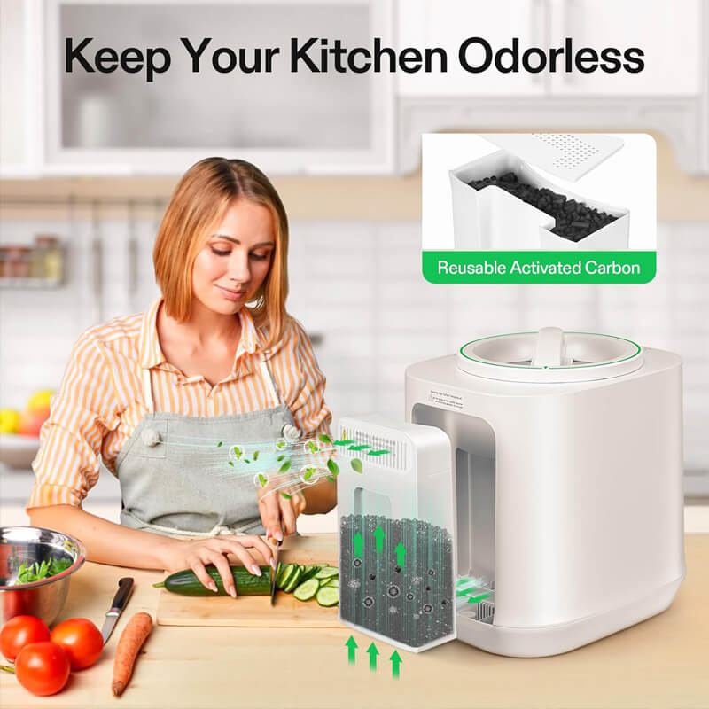 Built-in activated carbon filter, using unique multi-filtration technology, effectively eliminates odors during use, keeping the kitchen fresh and harmless.