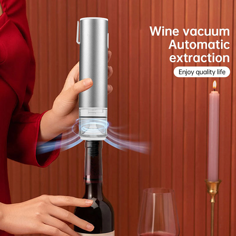 The handheld vacuum sealer removes excess air from opened wine bottles, locking in flavor and aroma. Even days later, you can enjoy every pour of wine as fresh as the first.  Perfect for savoring your favorite wines at your own pace!