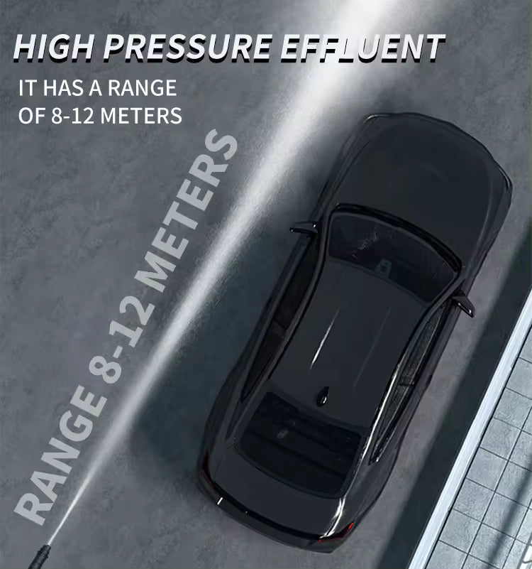 An Electric Pressure Washer with a 26-39ft shooting range offers a more extensive reach for effective cleaning of various surfaces. Allow you to target dirt, grime, and stains on elevated areas, such as second-story windows, roofs, and walls, without the need for ladders or scaffolding.