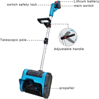 iToolMax 12 inches Cordless Snow Shovel with 2 Batteries