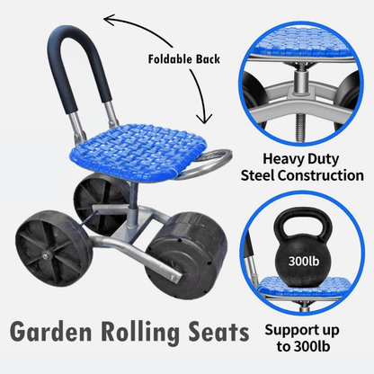 iToolmax 360 degree rotating foldable garden seat