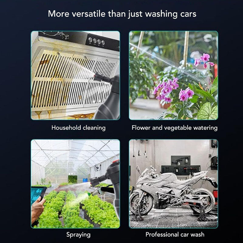 In addition perfect for a variety of car washing tasks, including washing cars, motorcycles, RVs and even boats, but it can also be effectively used to clean windows, fences, outdoor furniture and other surfaces in the home, whether indoors or outdoors, it can easily handle any cleaning task.