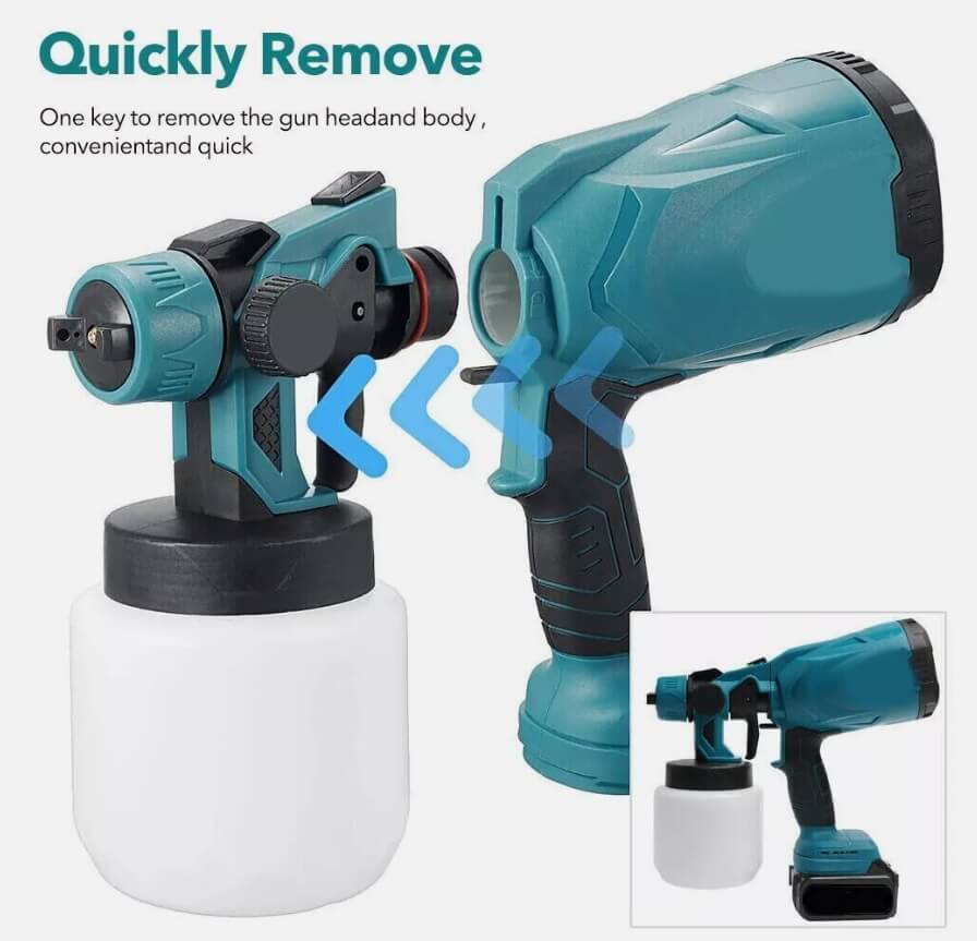 Our battery paint sprayers are designed for convenience and efficiency. Easily detachable and assemble, making cleanup a breeze. No more tedious cleaning or wasting time.