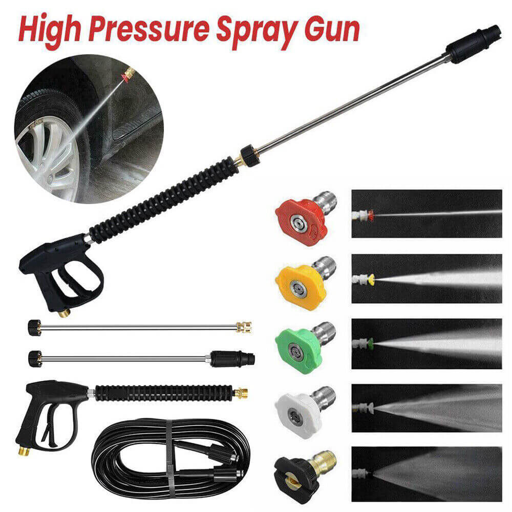 4500 PSI Pressure Washer Gun+10m Pressure Washer Hose – itoolmax