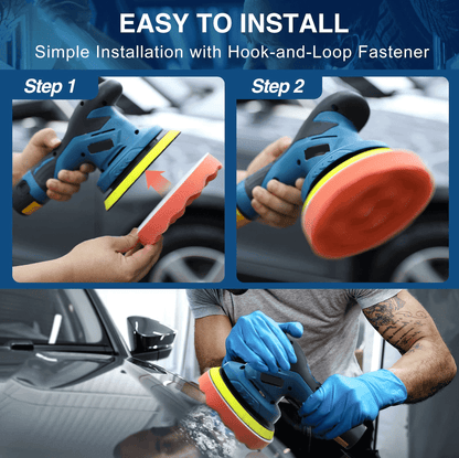 iToolMax Cordless Car Buffer Polisher with 2 Batteries